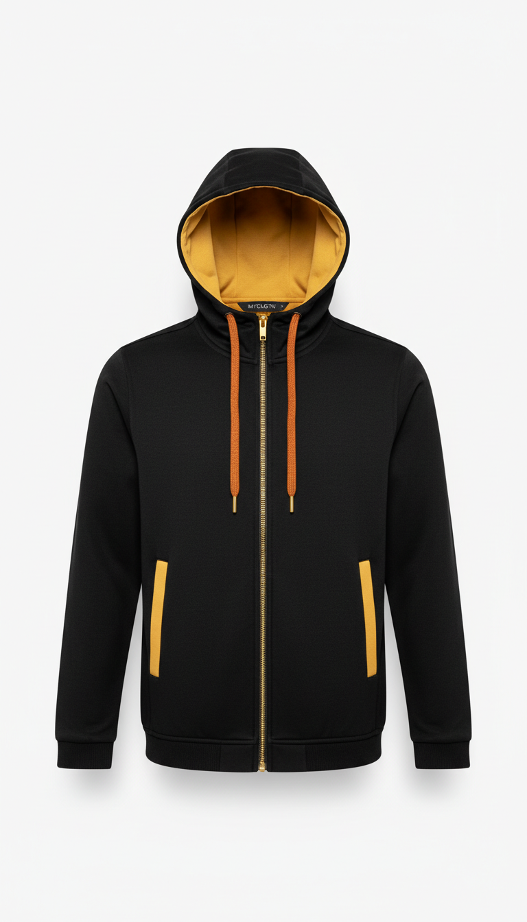 Hoodie with Gold Foil Logo