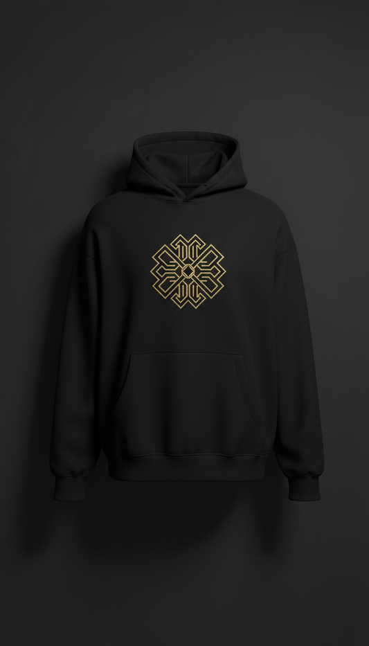 Gold Foil Graphic Hoodie