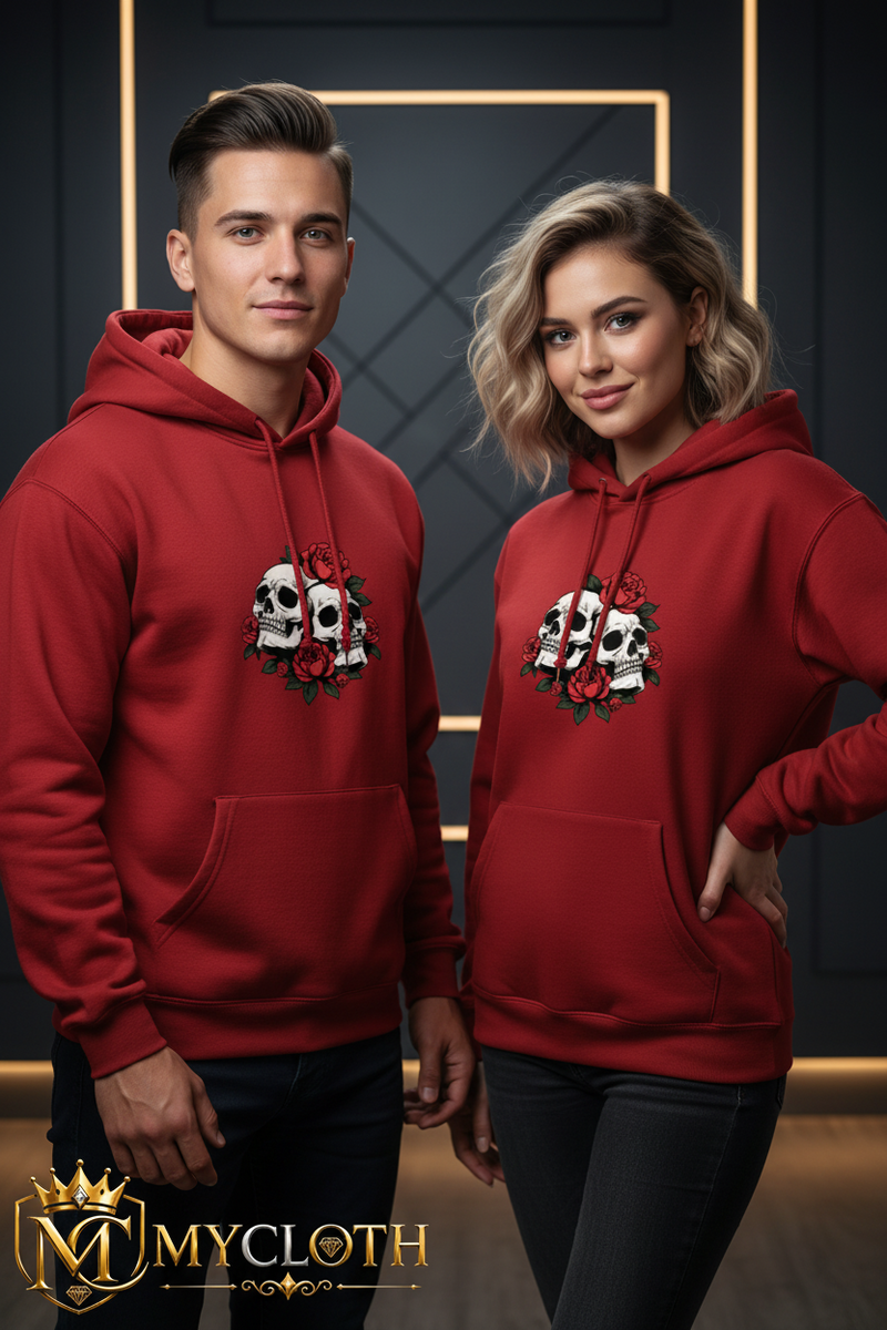2Skull Hoodie ( in multiple colours )