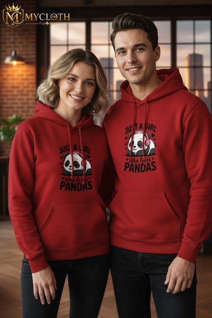Hoodie - Who Love Panda ( Men's And Women's ) in all Colours