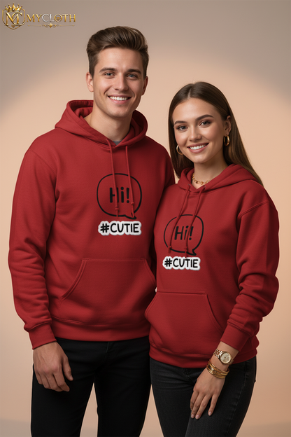 Hi Cutie Hoodie ( in multiple colours )
