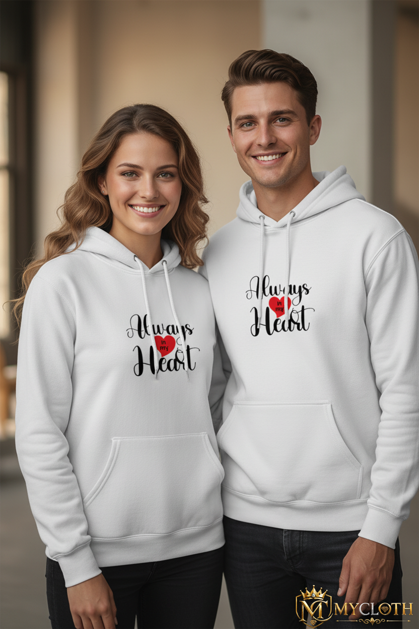 Hoodie : Always In My Heart ( in All Colours )