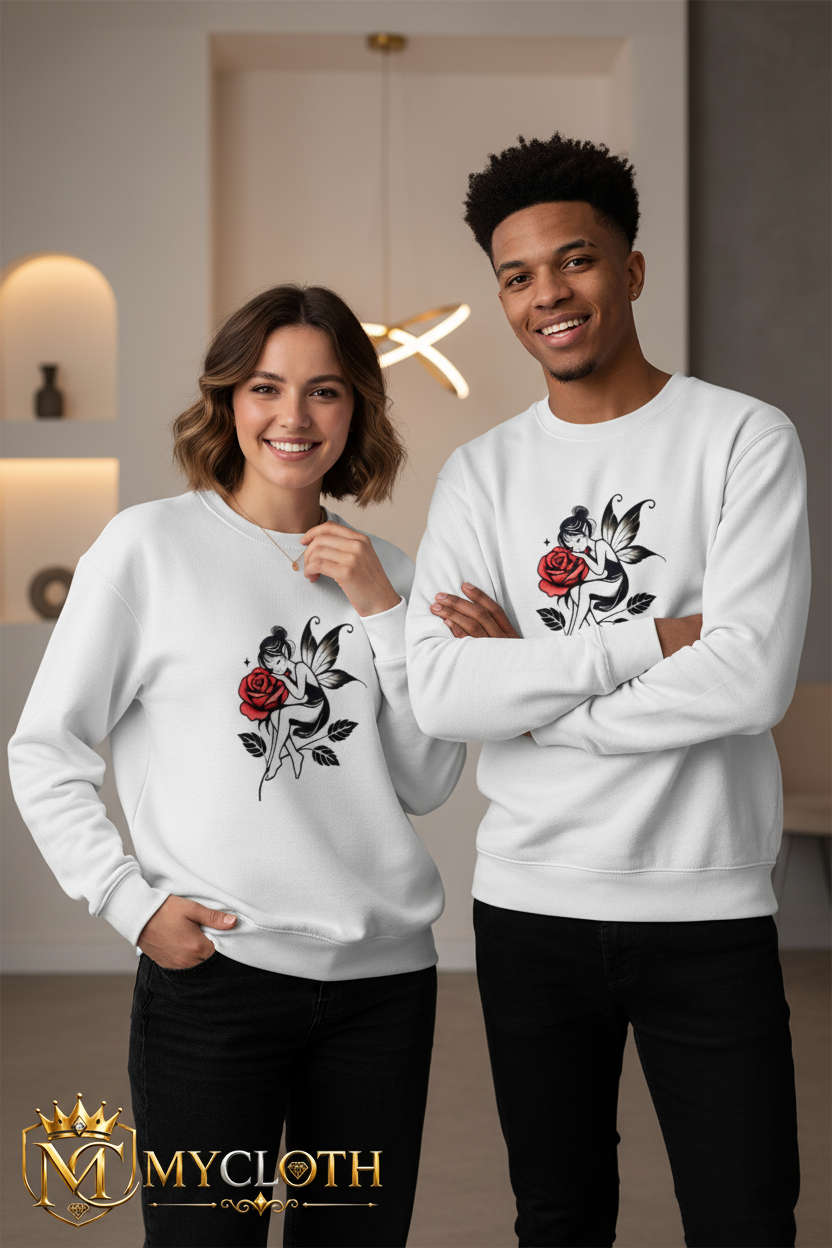 Rose Girl Sweatshirt ( in Multiple Colours )