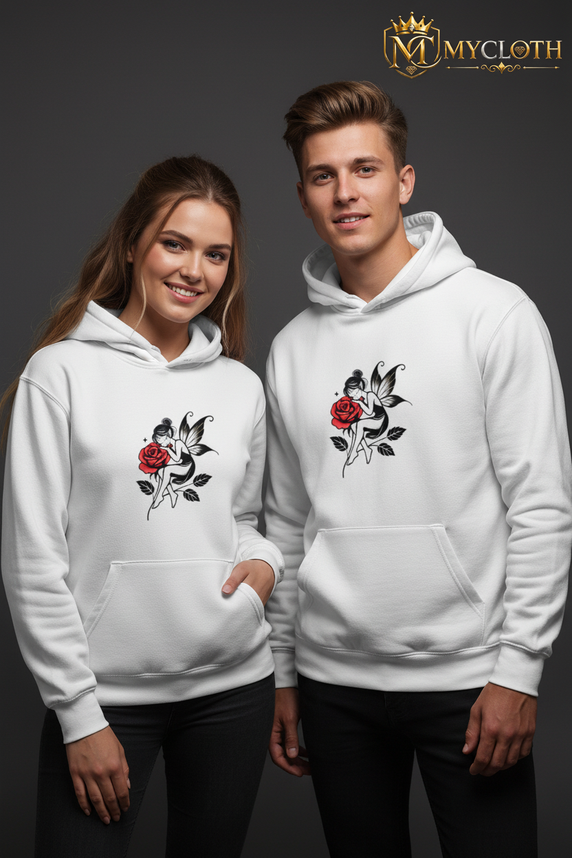 Rose Girl  Hoodie ( in Multiple Colours )