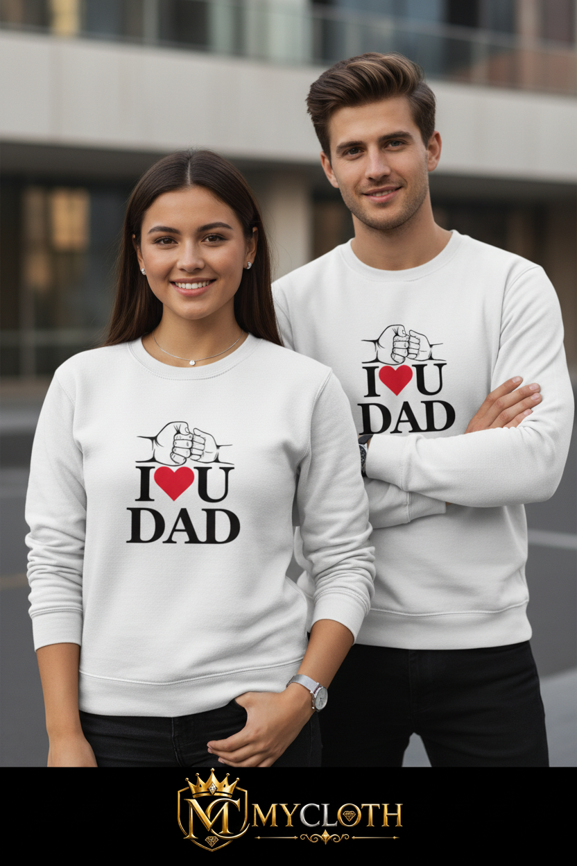 I Love You Dad Sweatshirt ( in multiple colours )