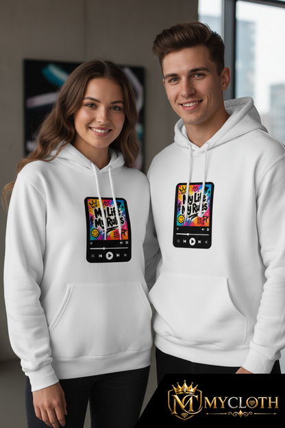 Hoodie : My Life My Rule ( in Multiple Colours )
