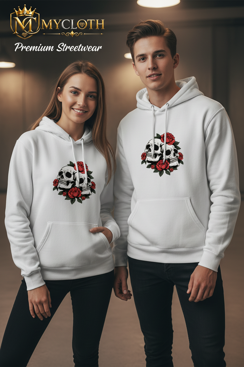 2Skull Hoodie ( in multiple colours )