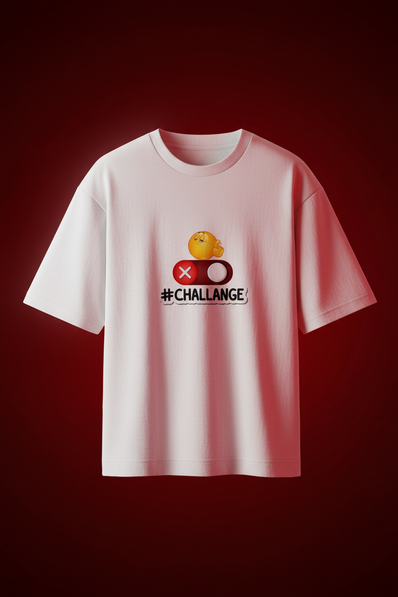 No Challenge Oversized Standard T-Shirt ( in multiple colours )