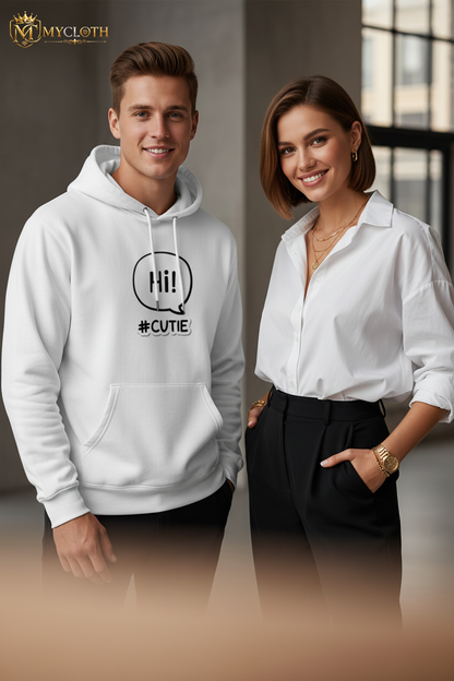 Hi Cutie Hoodie ( in multiple colours )