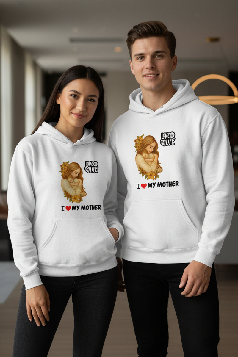 I Love My Mother Hoodie ( in multiple colours )