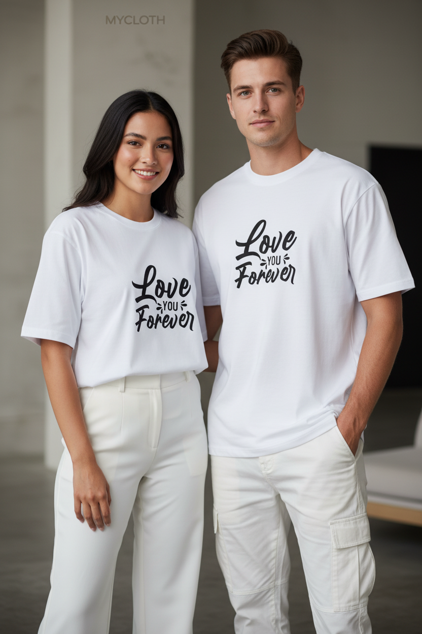 Love You Forever :  Oversized Standard T-Shirt ( in All Colours )