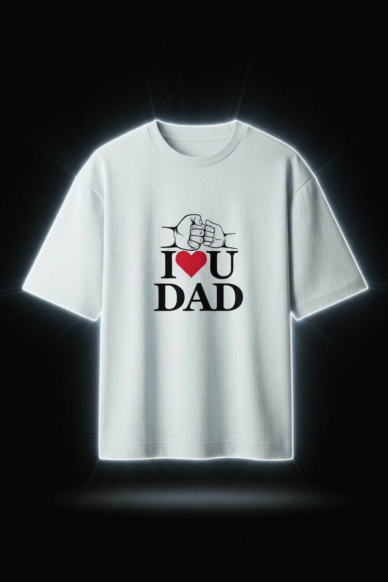 I Love You Dad Oversized Standard T-Shirt ( in multiple colours )