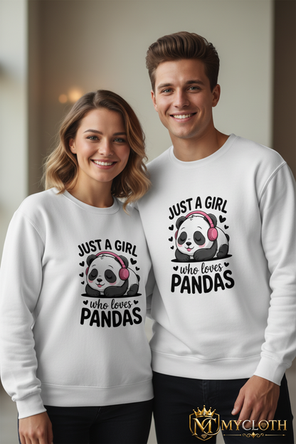 Just A Girl : Full Sleeve Sweatshirt ( Men's And Women's ) in all Colours