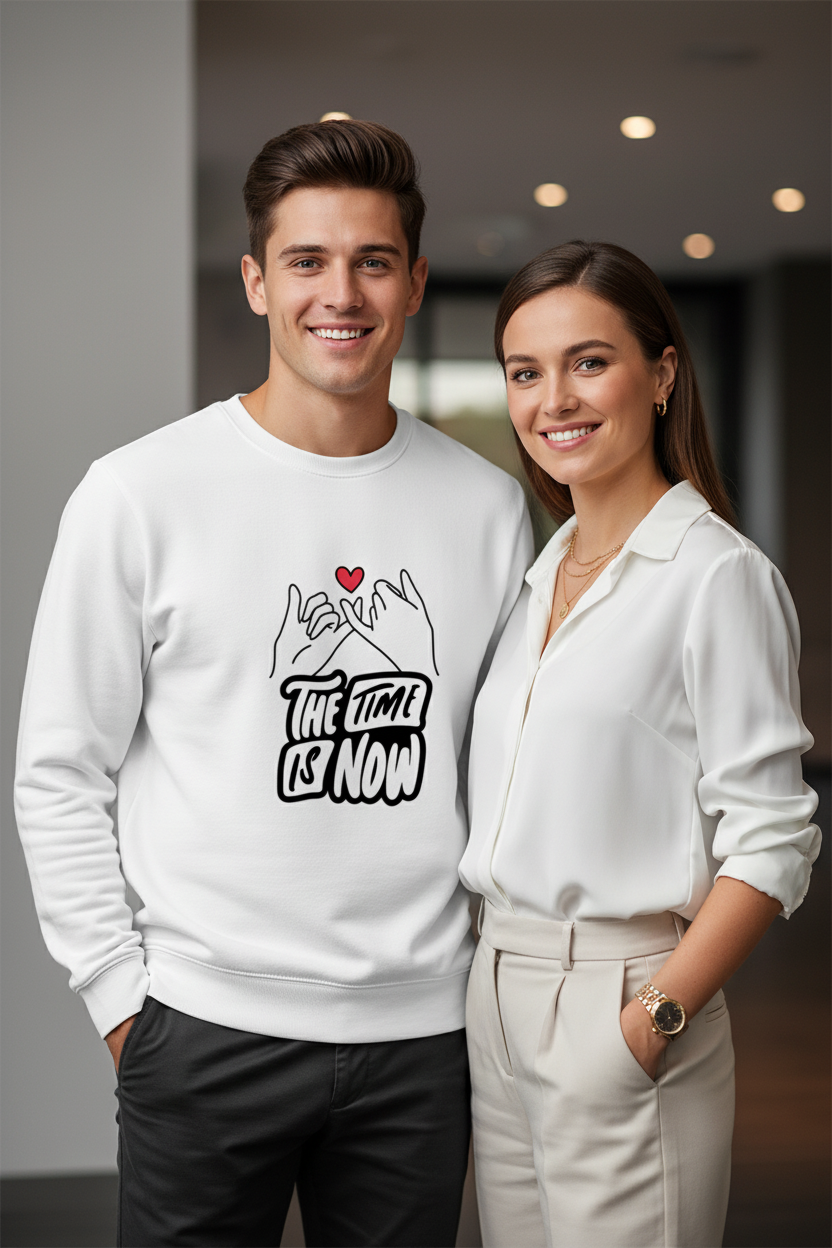 Time is Now Sweatshirt ( in multiple colours )
