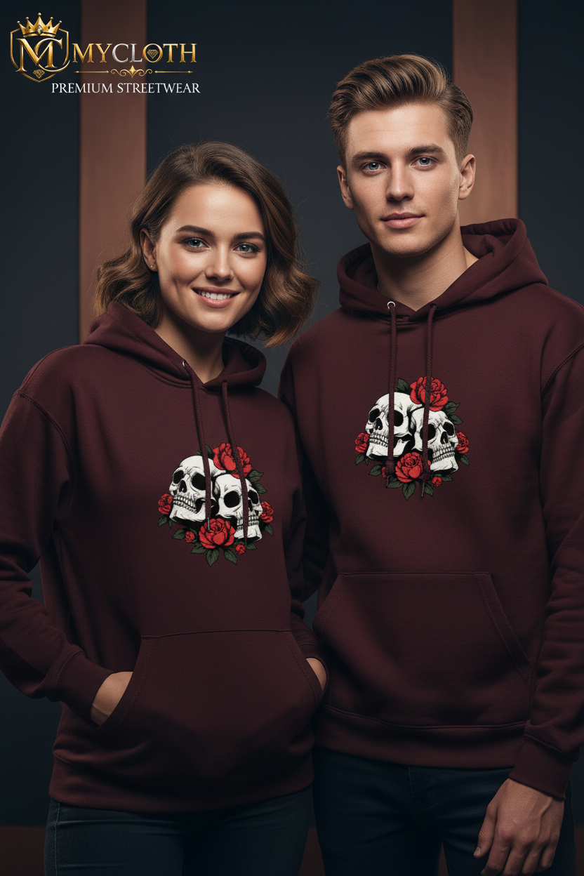 2Skull Hoodie ( in multiple colours )