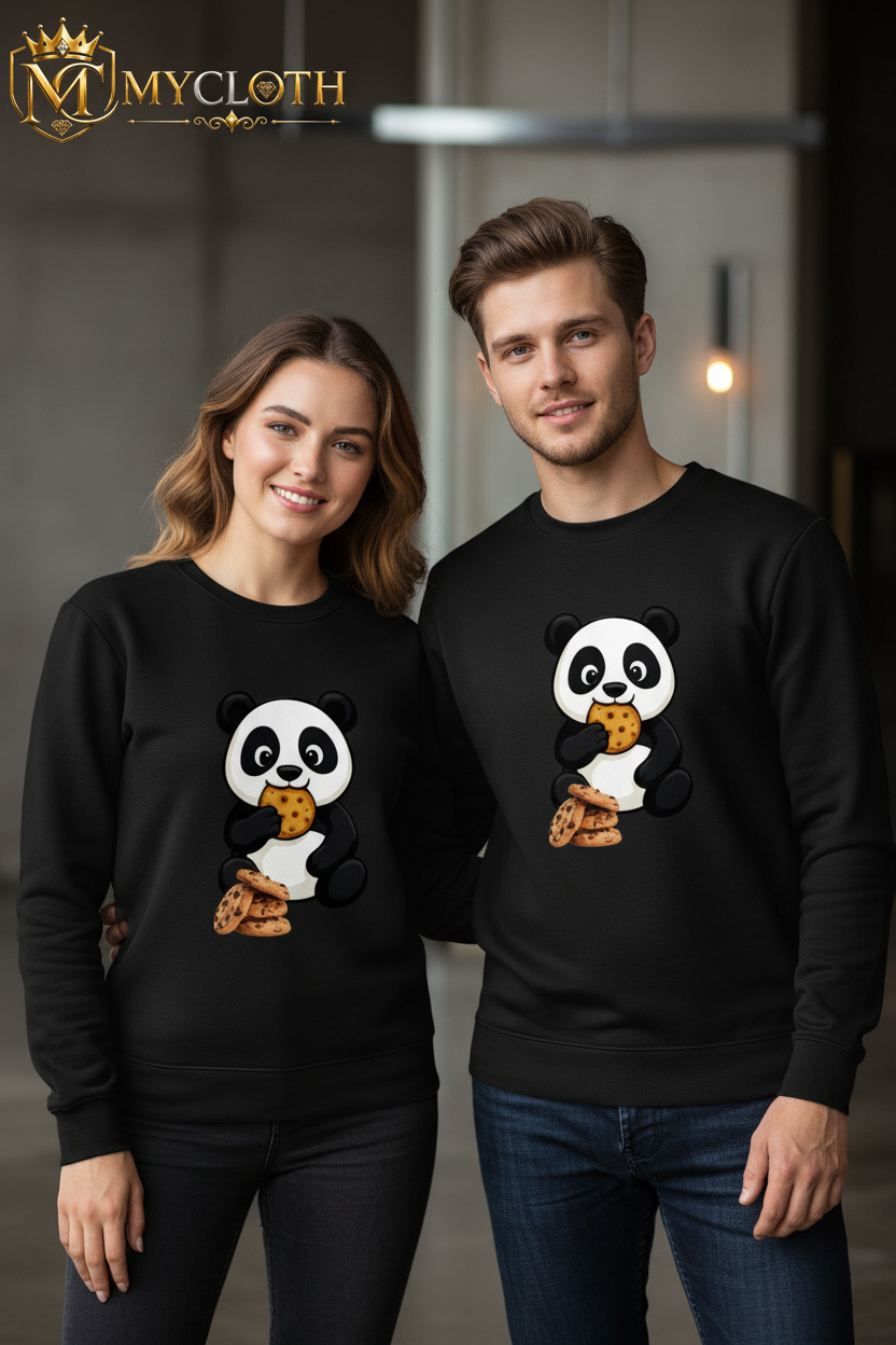Eating Panda Full sleeve Sweatshirt for Men's and women's in all Colours