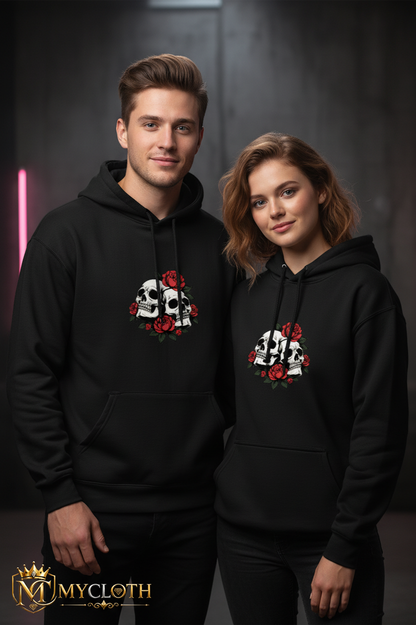 2Skull Hoodie ( in multiple colours )