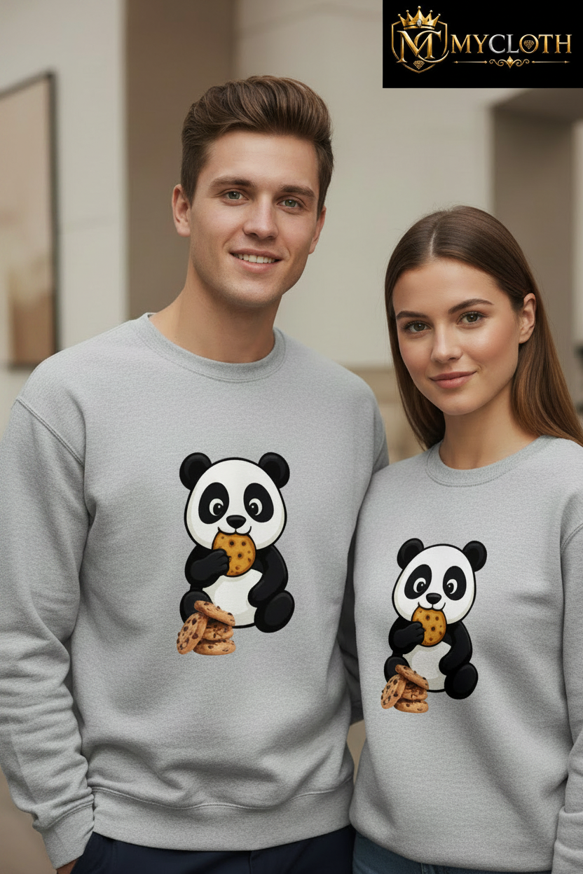 Eating Panda Full sleeve Sweatshirt for Men's and women's in all Colours