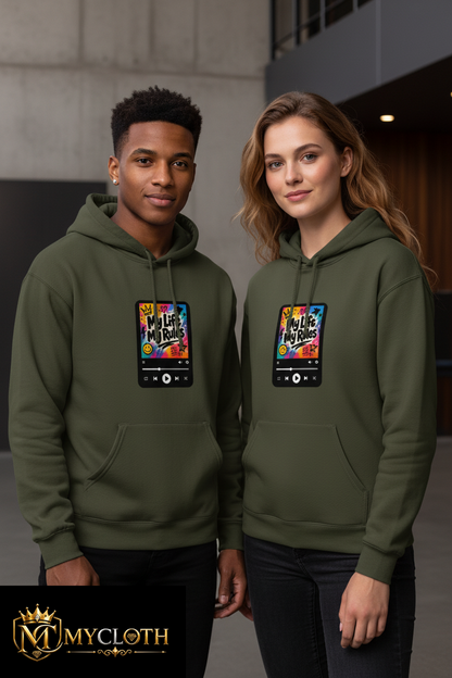 Hoodie : My Life My Rule ( in Multiple Colours )