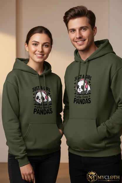 Hoodie - Who Love Panda ( Men's And Women's ) in all Colours