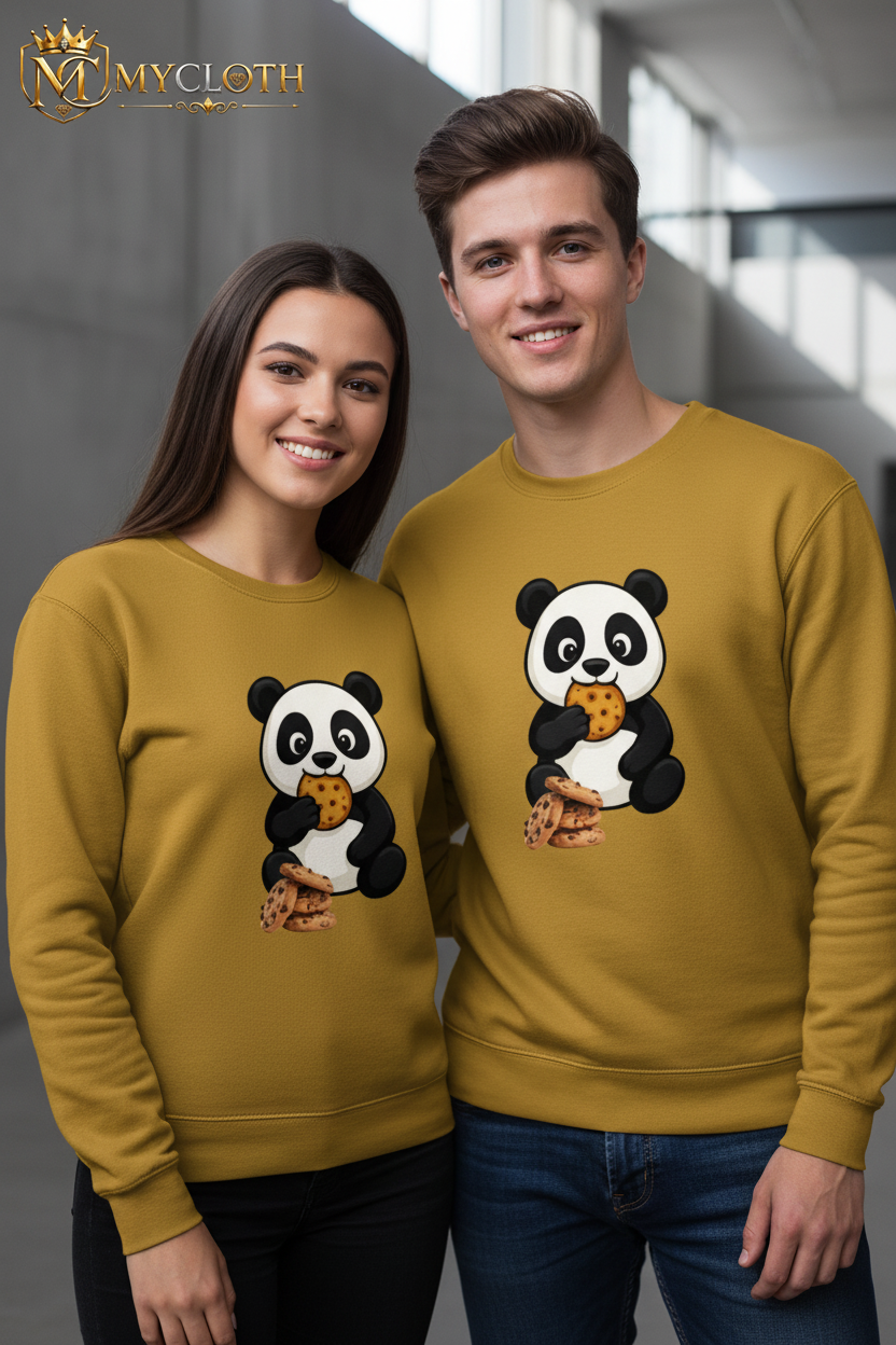 Eating Panda Full sleeve Sweatshirt for Men's and women's in all Colours