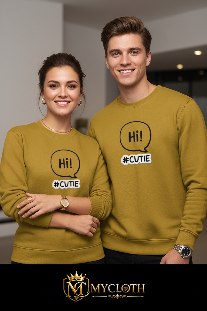 Hi Cutie Sweatshirt ( in multiple colours )