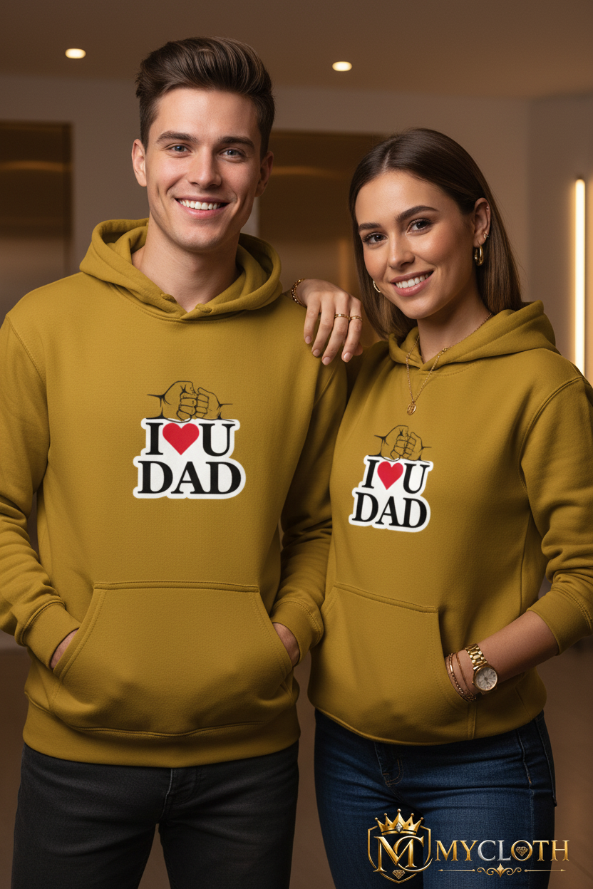 I Love You Dad Hoodie ( in multiple colours )