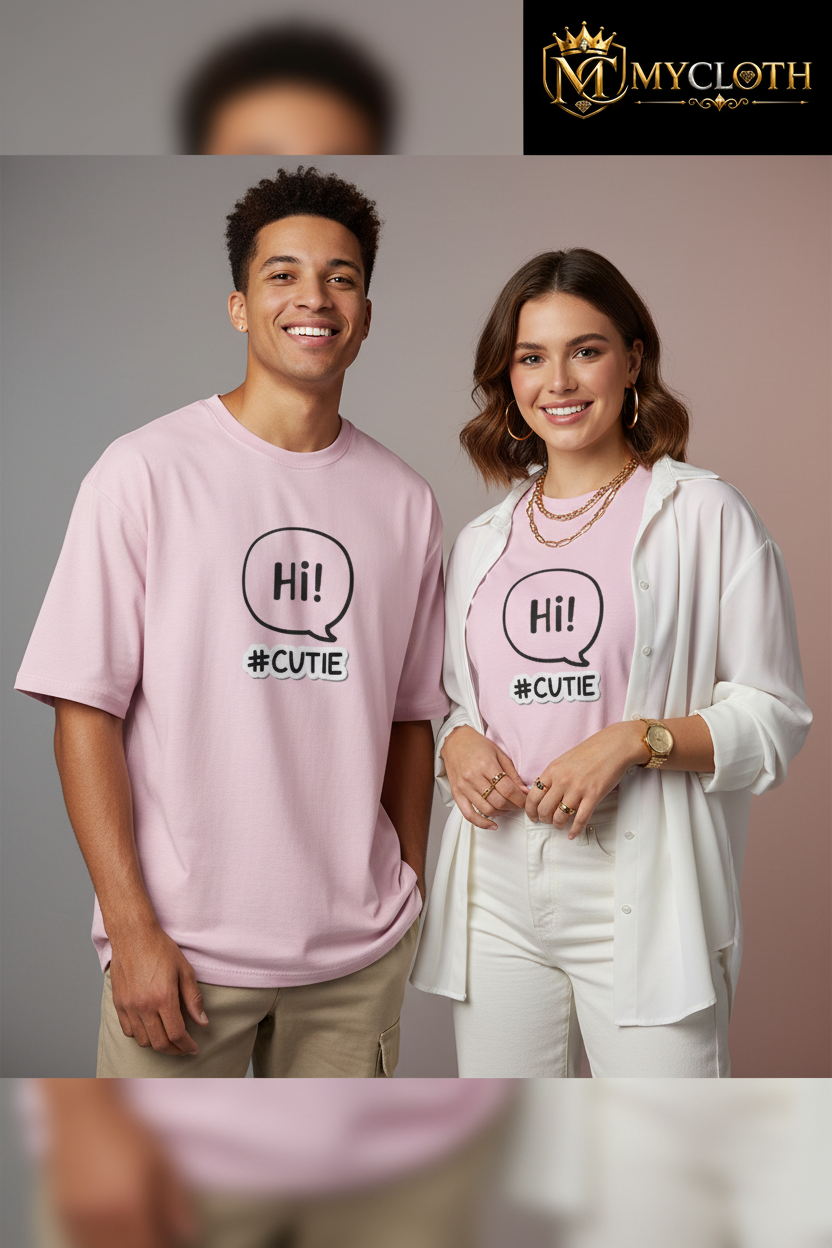 Hi Cutie Oversized Standard T-Shirt ( in multiple colours )