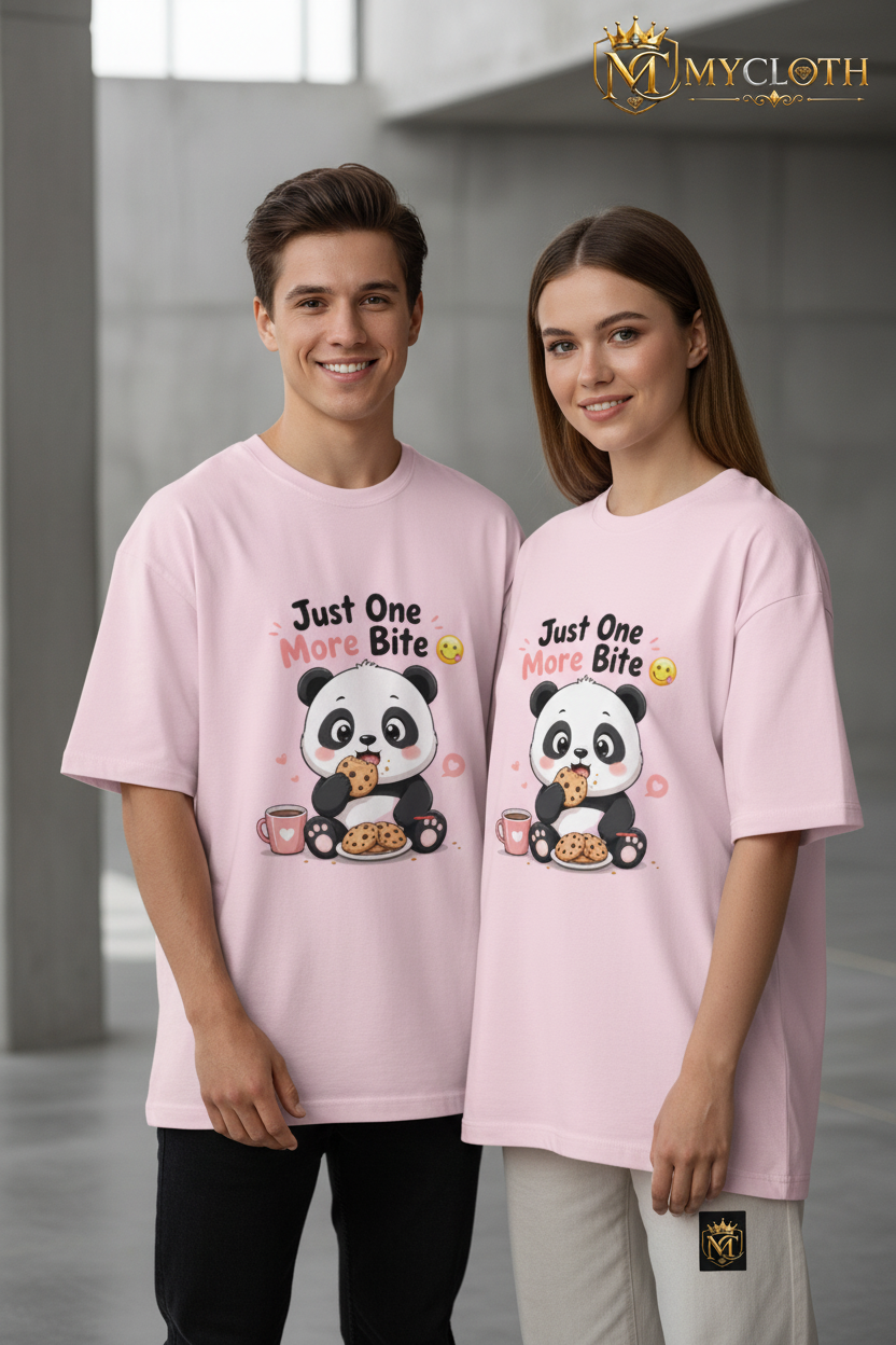 Just One More Bite : Oversized Standard T-Shirt in All Colours