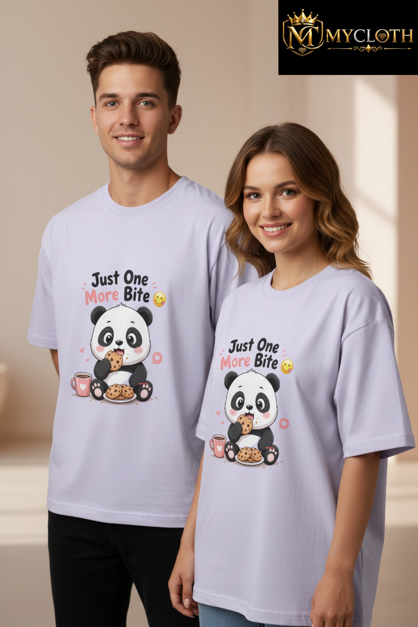 Just One More Bite : Oversized Standard T-Shirt in All Colours