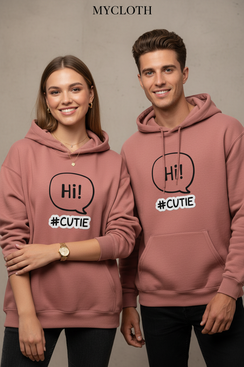 Hi Cutie Hoodie ( in multiple colours )