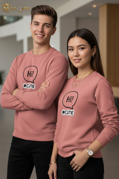 Hi Cutie Sweatshirt ( in multiple colours )