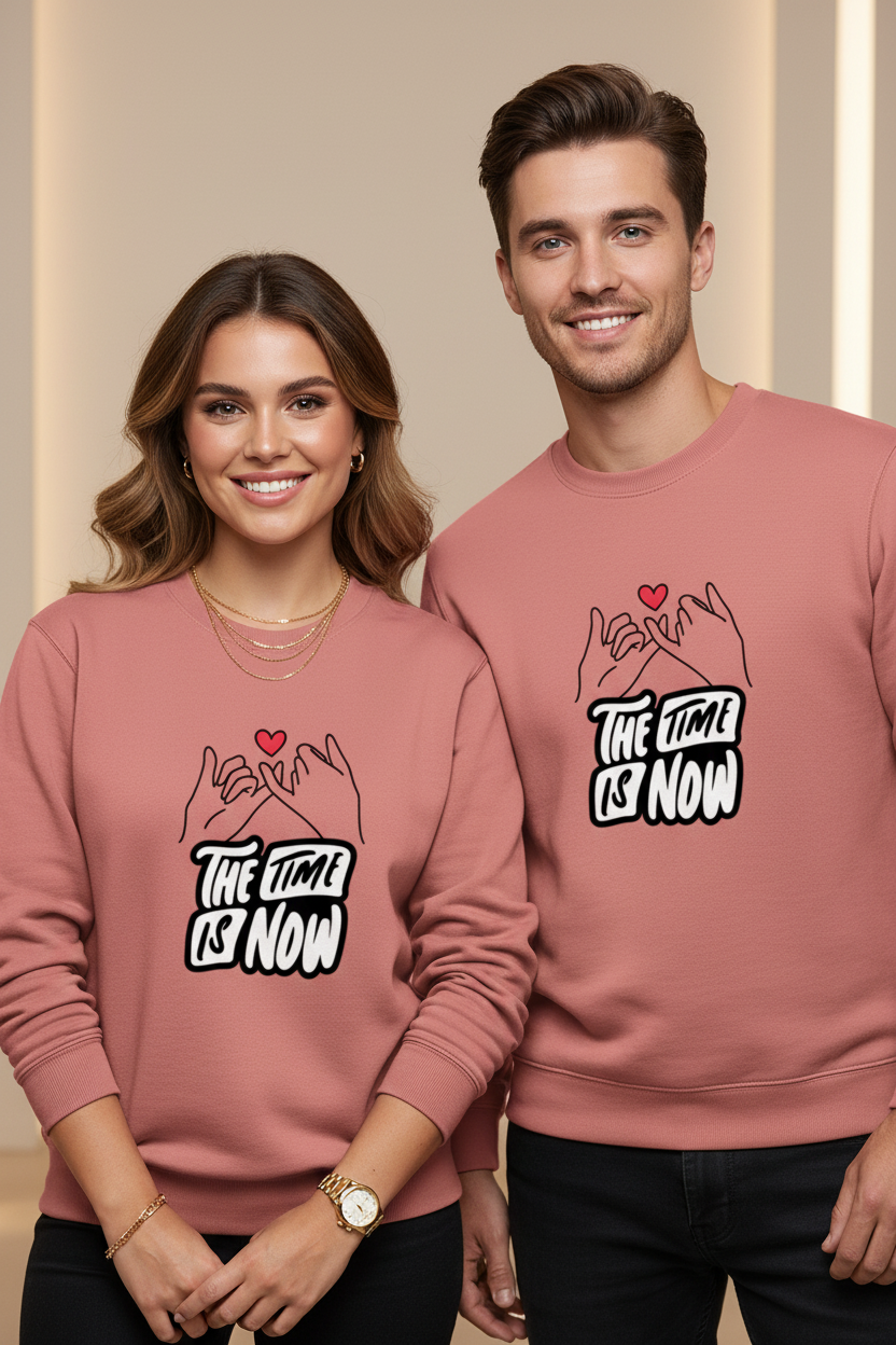 Time is Now Sweatshirt ( in multiple colours )